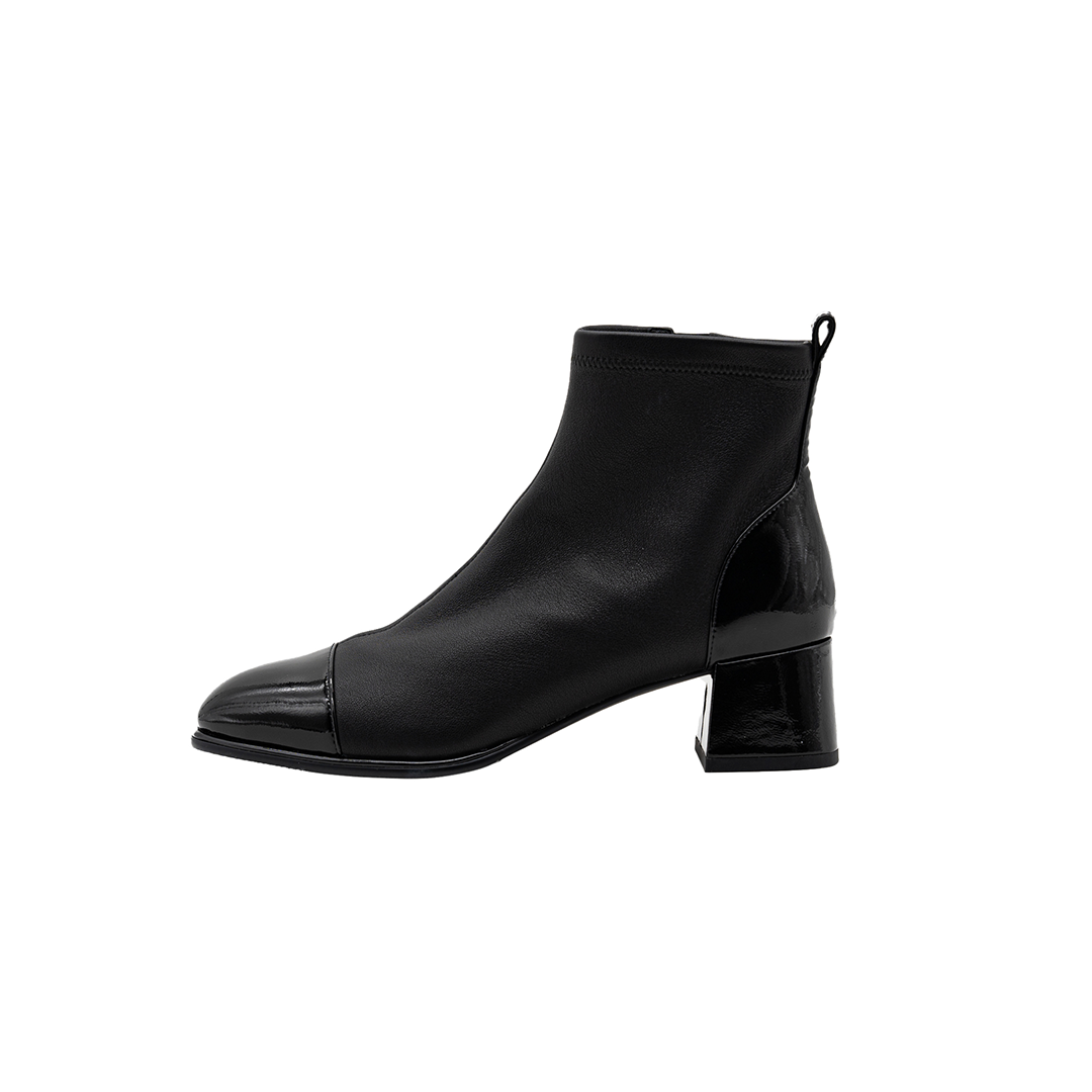 Simple black ankle deals boots
