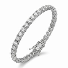 ROUND D-E VVS 5.2/11.1 tcw Lab Grown Diamond Tennis Bracelet in 14K White Gold
