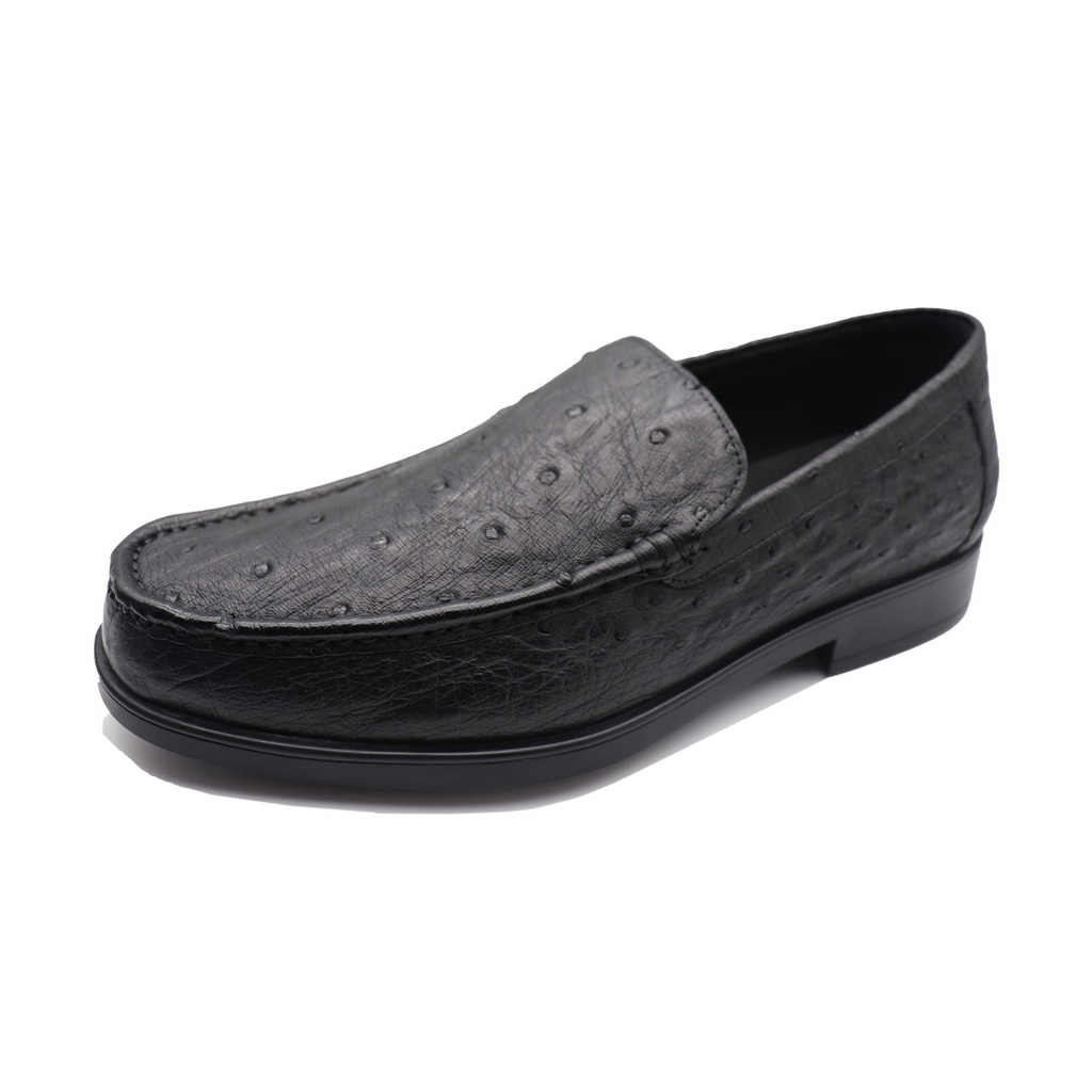 Men's Gavino Ostrich & Calfskin Stylish Dress Loafer Royal Blue main image 0