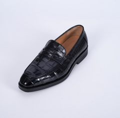 Black Alligator Loafer