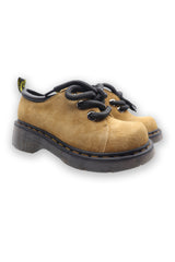 British Style Earthy Yellow Pigskin Leather Flats for Any Outfit