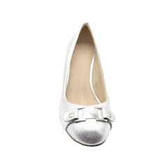silver Ornament Pigskin Leather espadrille wedges
