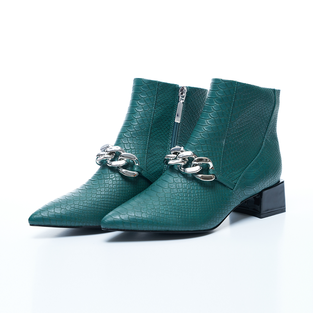 Forest green top boots womens