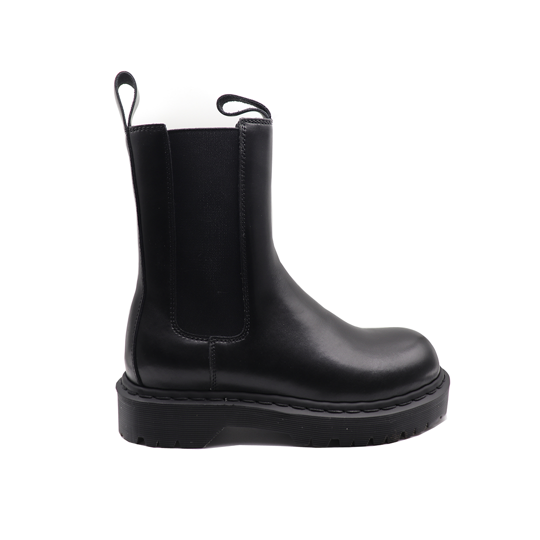 Black candice Cowhide Leather Goodyear Welt Boots