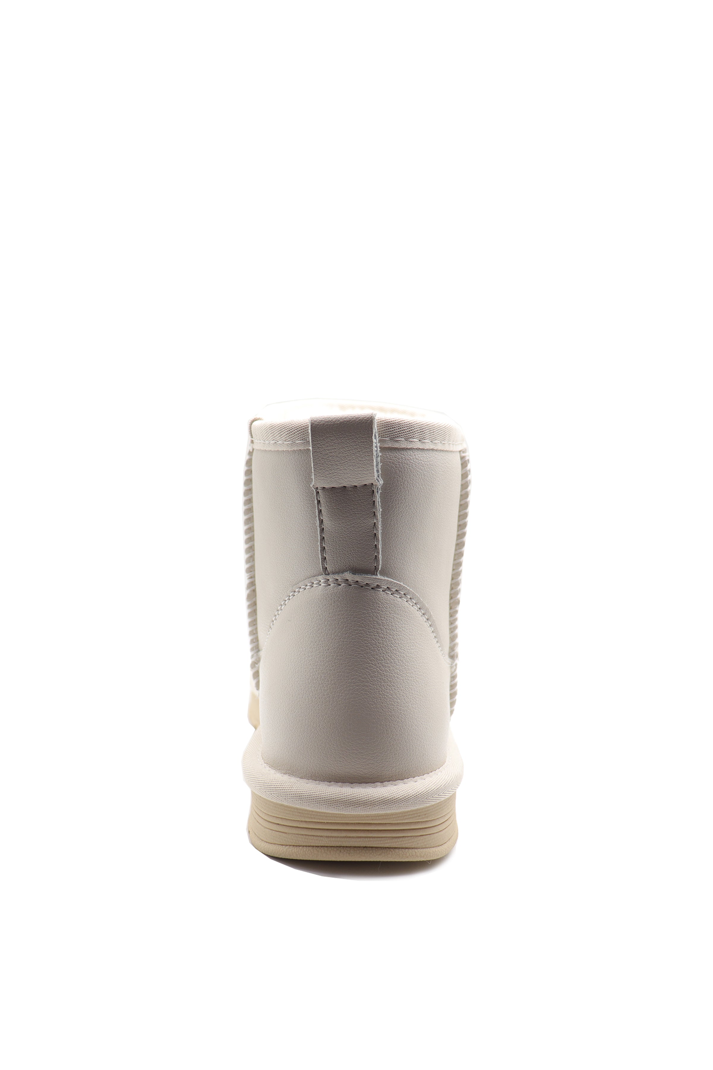 Women's White Snow & Winter Boots | Imitation Cashmere And Leather Snow Boots