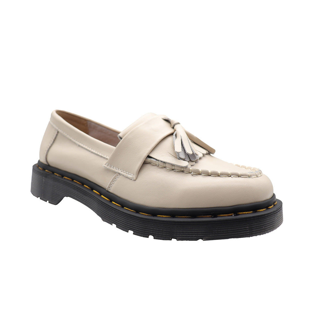 White Cowhide Leather Casual Minimalist Slipper for Women