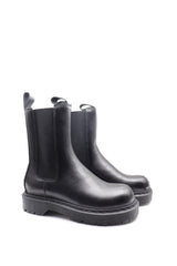 Black candice Cowhide Leather Goodyear Welt Boots