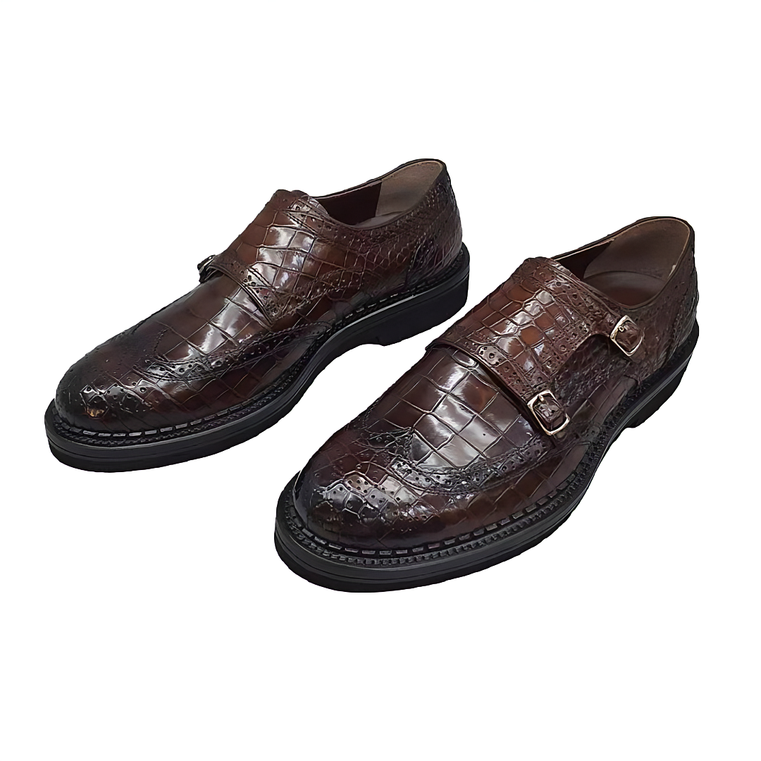 Brown Men's Fold-Down Penny Loafers