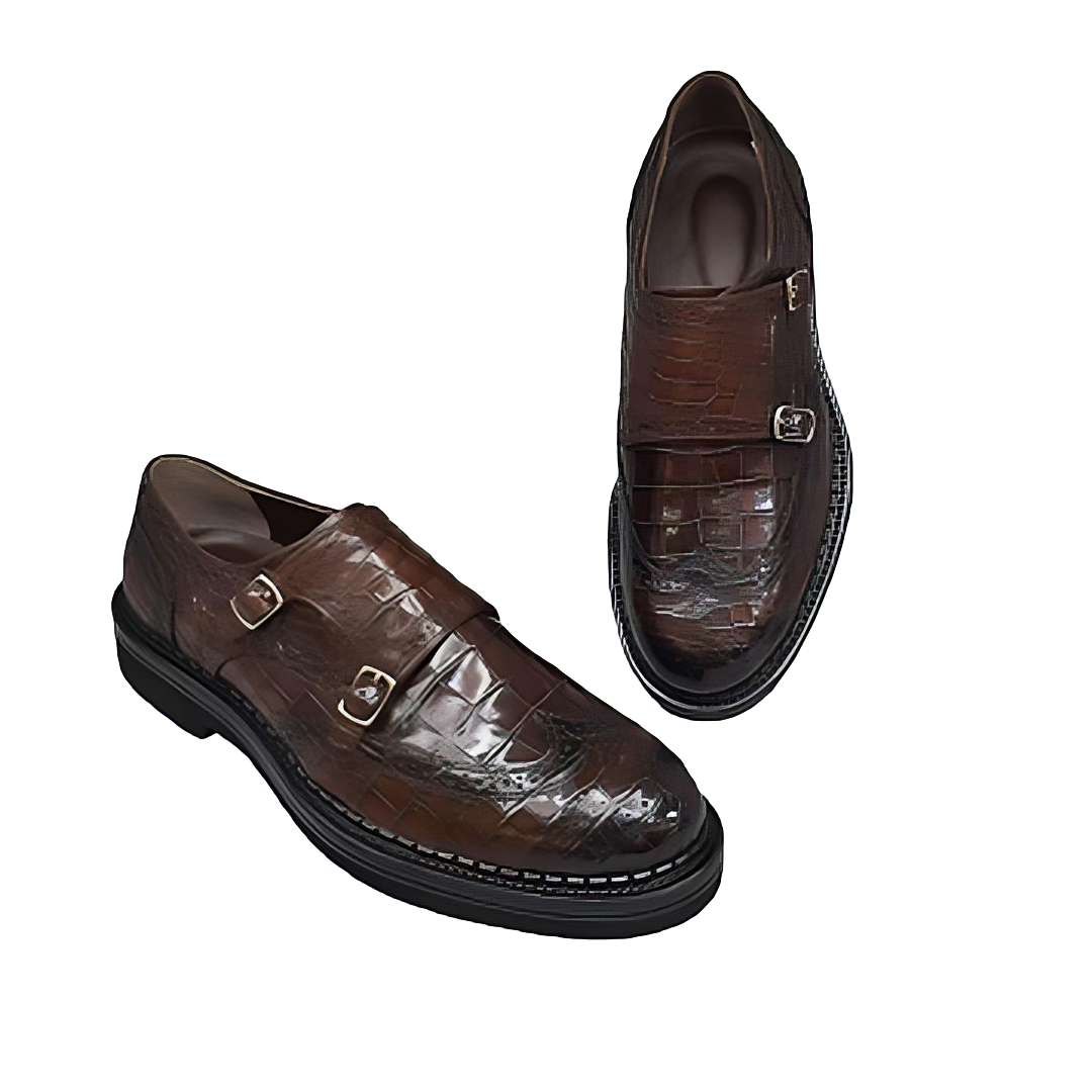 Brown Men's Fold-Down Penny Loafers