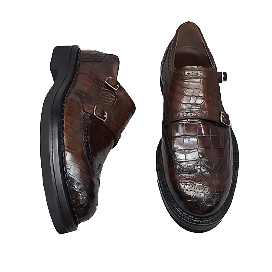 Brown Men's Fold-Down Penny Loafers