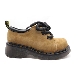 British Style Earthy Yellow Pigskin Leather Flats for Any Outfit