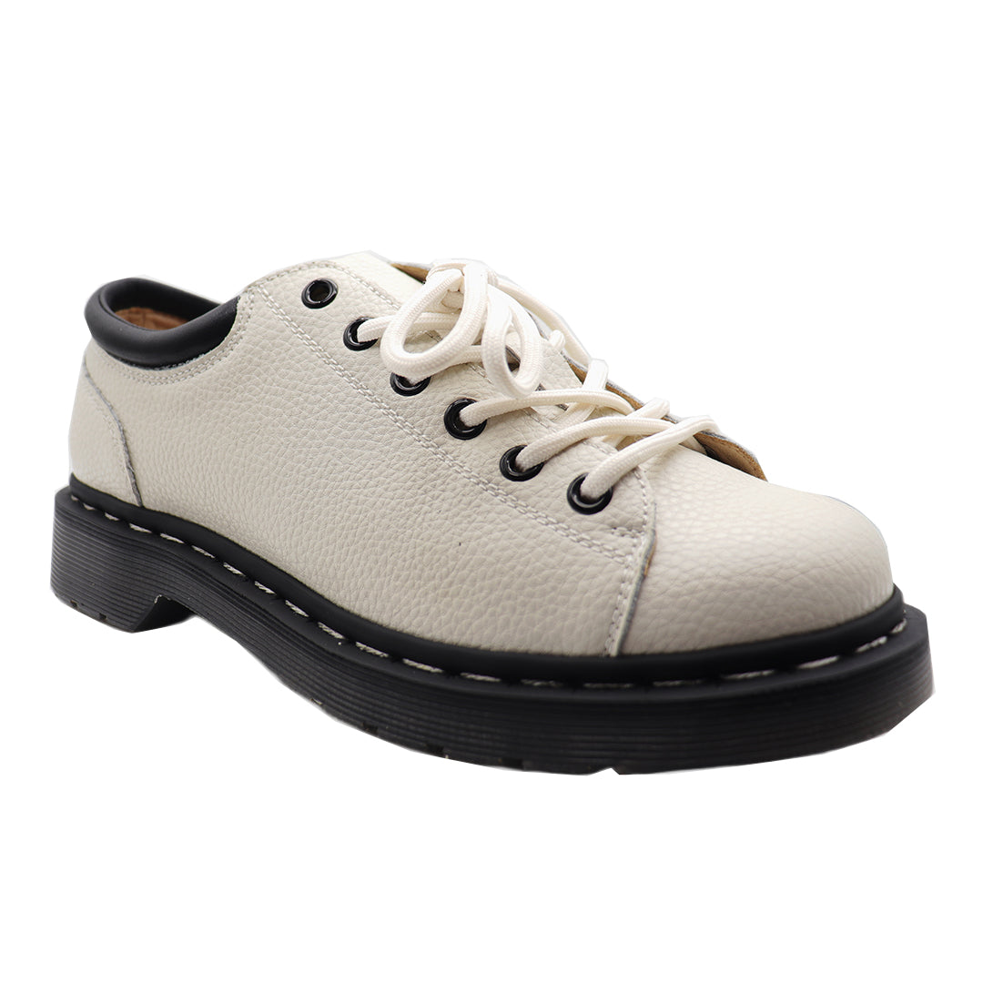 Women's White British Style Leather Flats for Everyday wear
