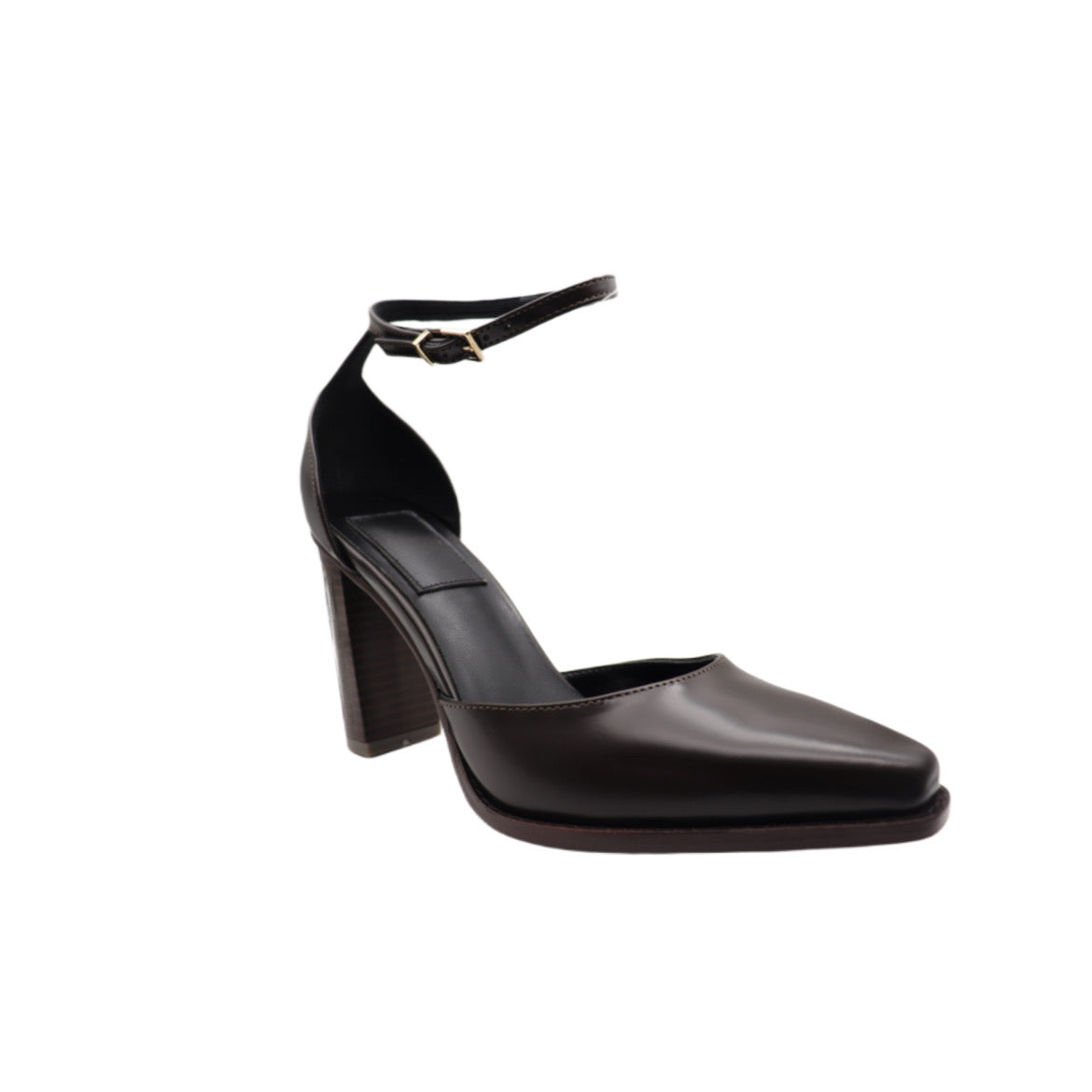 Sleek Sub-Black Cowhide Leather Pointy Toe Heels: A Sophisticated Choice