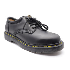 Women's Black British Style Double Cowhide Leather Single Shoes for Any Outfit