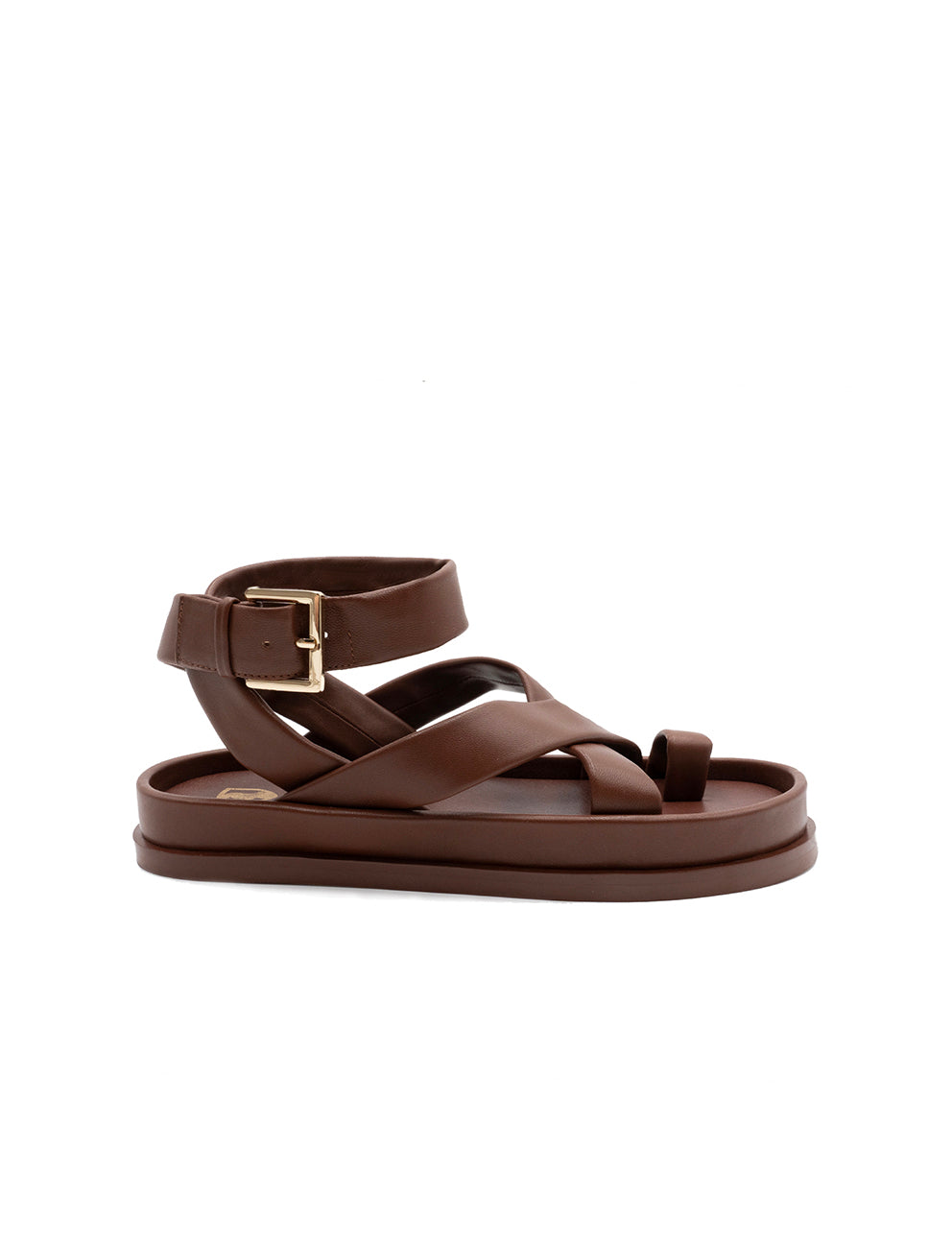 ankle strap brown sandals