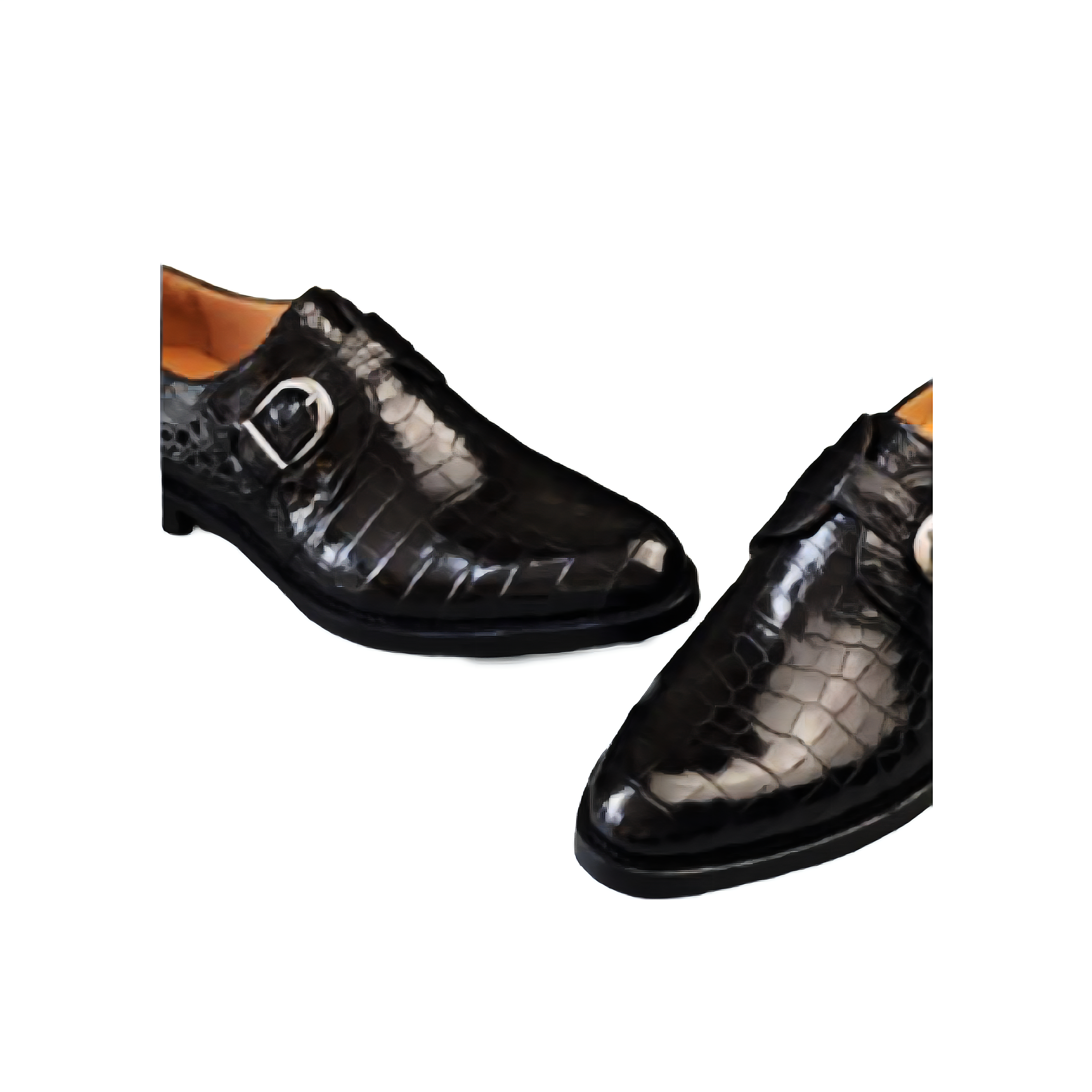 Mens Genuine alligator Leather Luxury Black Alligator slip Loafer