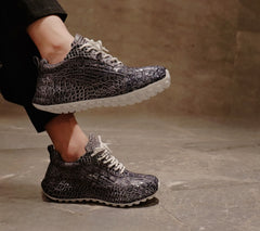 Black Crocodile Sneaker