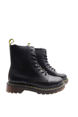 Black suzanne Full-grain Leather Goodyear Welt old English Lace Up Boots