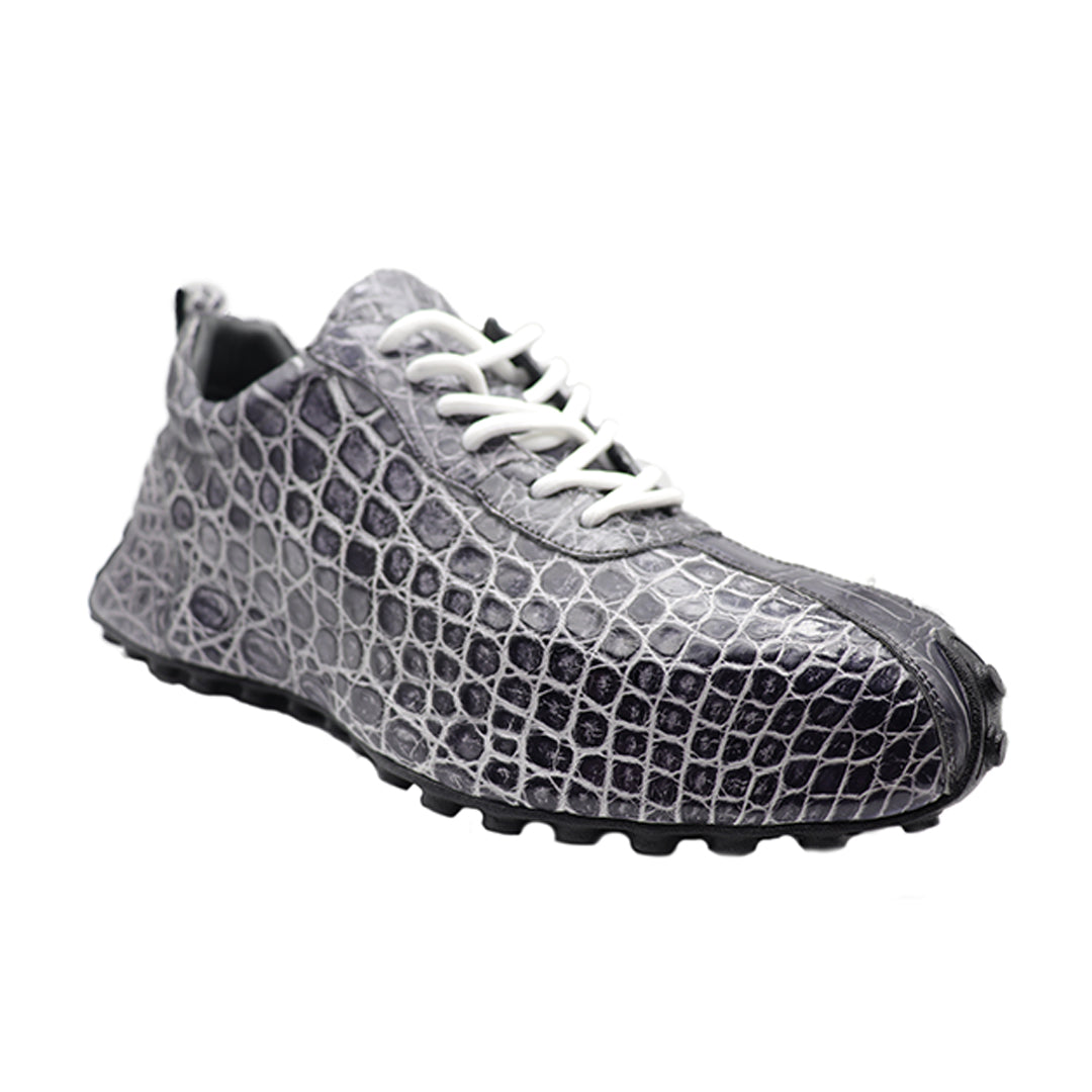 gray Crocodile Sneakers