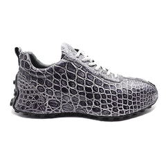 Black Crocodile Sneakers