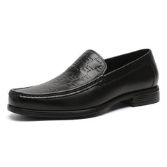 Men's Alligator Print Round Toe Slip On Forma